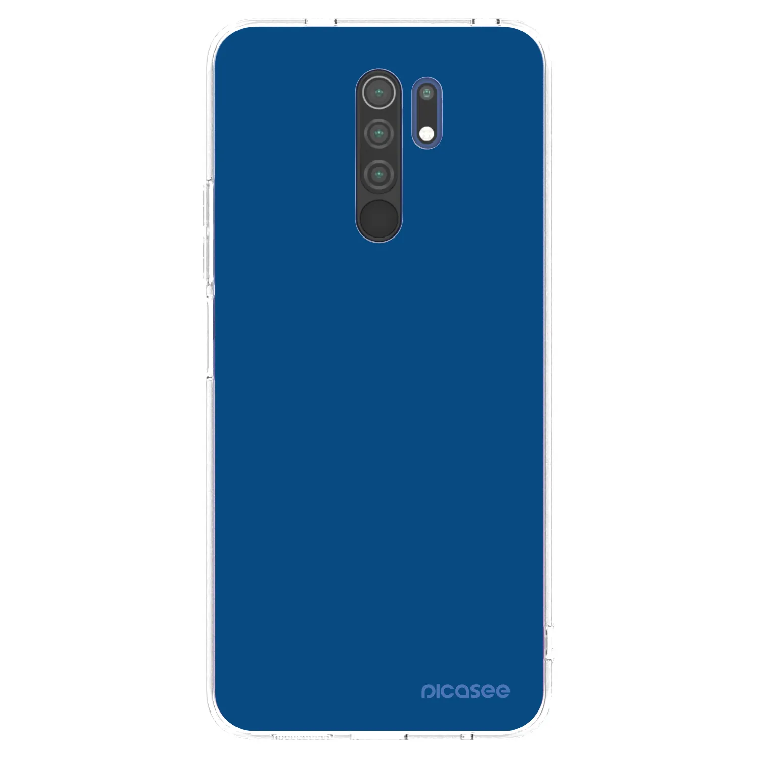 Picasee Xiaomi Redmi 9 Hülle - Transparentes Silikon - Navy Blue