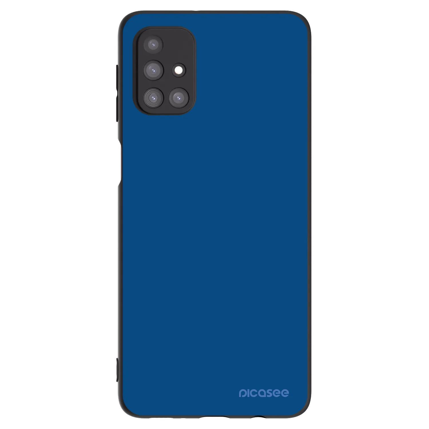 Picasee Samsung Galaxy M31s Hülle - Schwarzes Silikon - Navy Blue