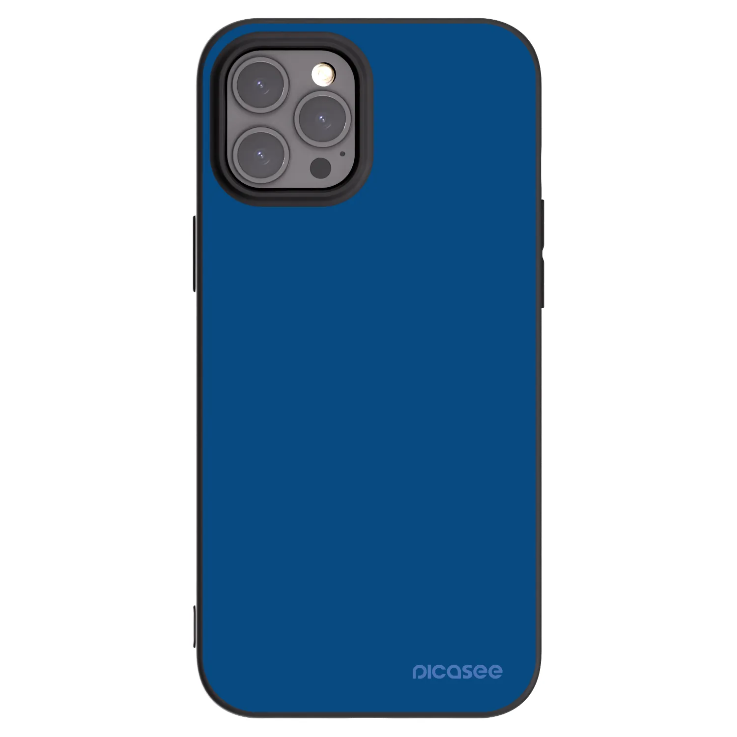 Picasee Apple iPhone 12 Pro Max Hülle - Schwarzes Silikon - Navy Blue
