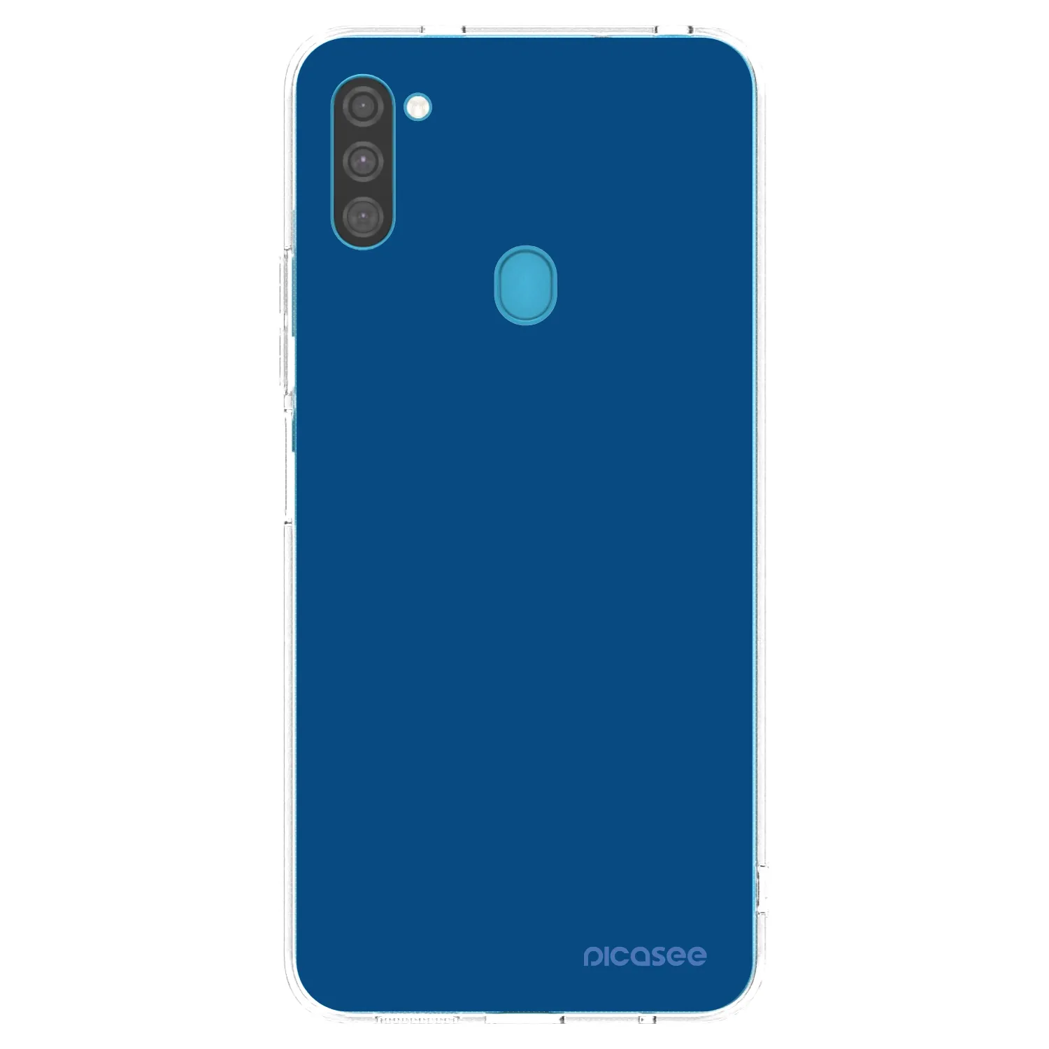 Picasee Samsung Galaxy M11 Hülle - Transparentes Silikon - Navy Blue