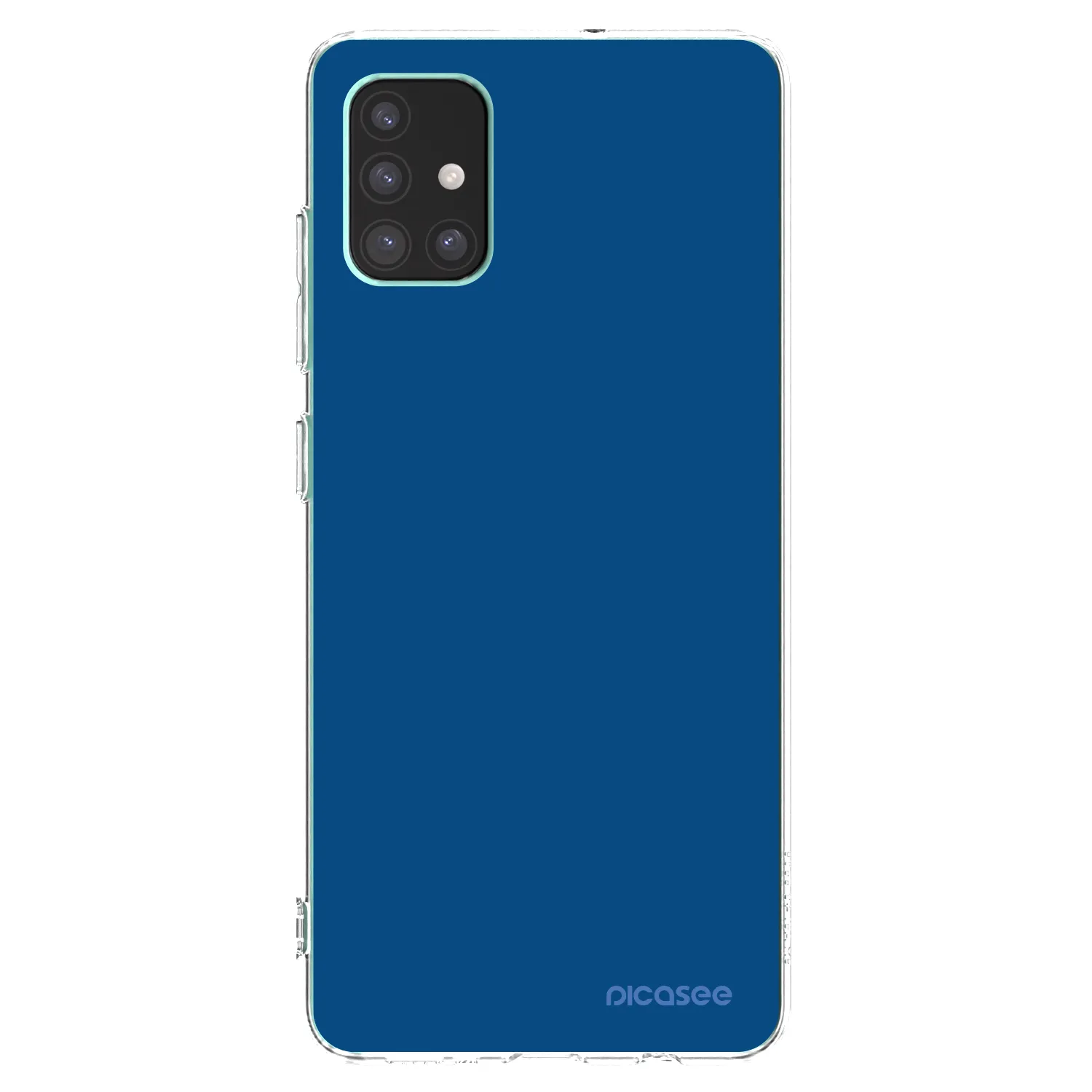 Picasee Samsung Galaxy M51 M515F Hülle - Transparentes Silikon - Navy Blue