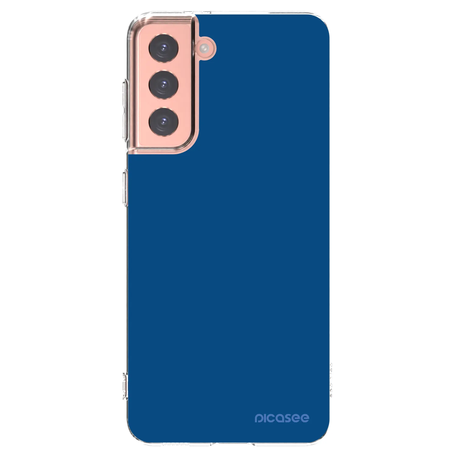 Picasee Samsung Galaxy S21 5G G991B Hülle - Transparentes Silikon - Navy Blue