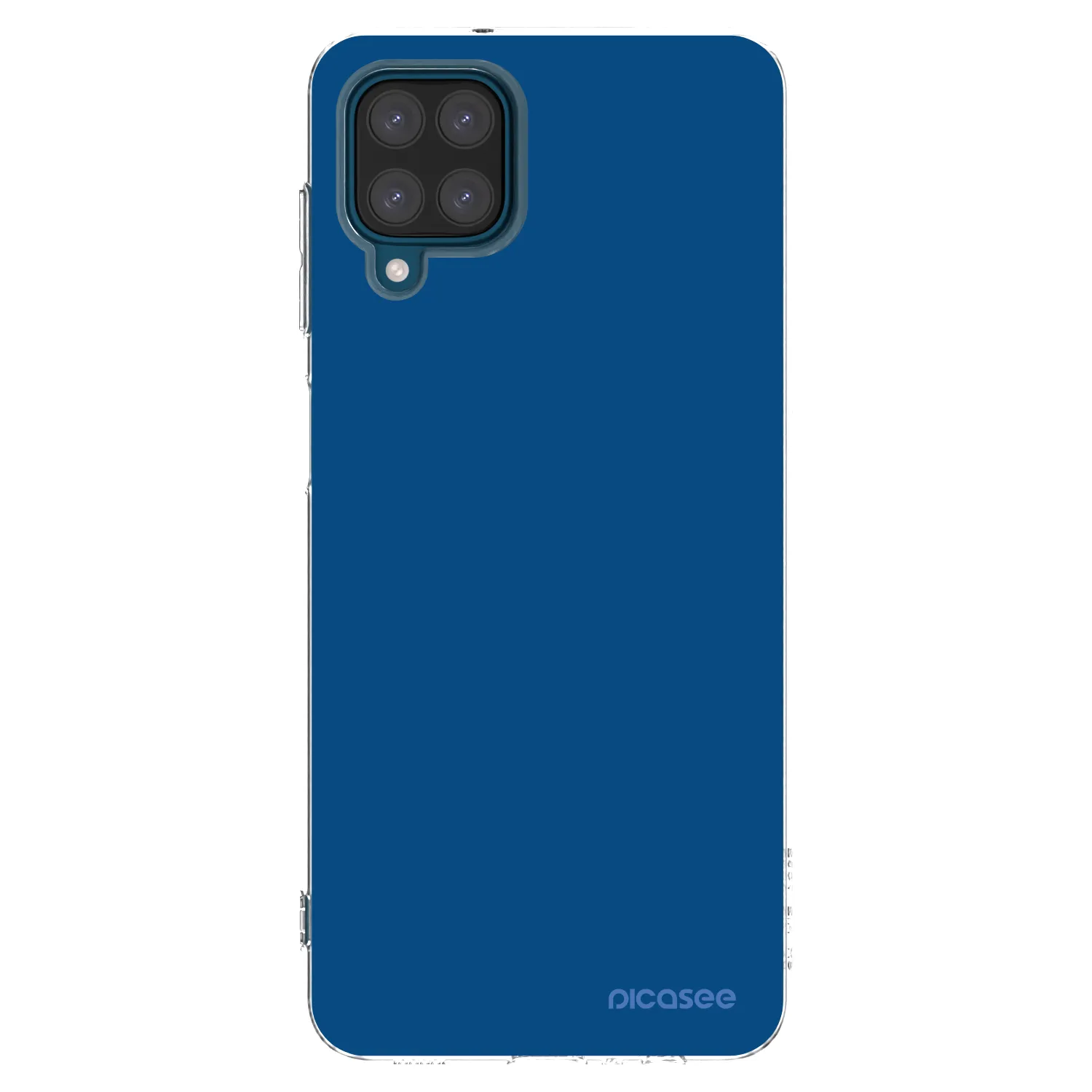 Picasee Samsung Galaxy A12 A125F Hülle - Transparentes Silikon - Navy Blue