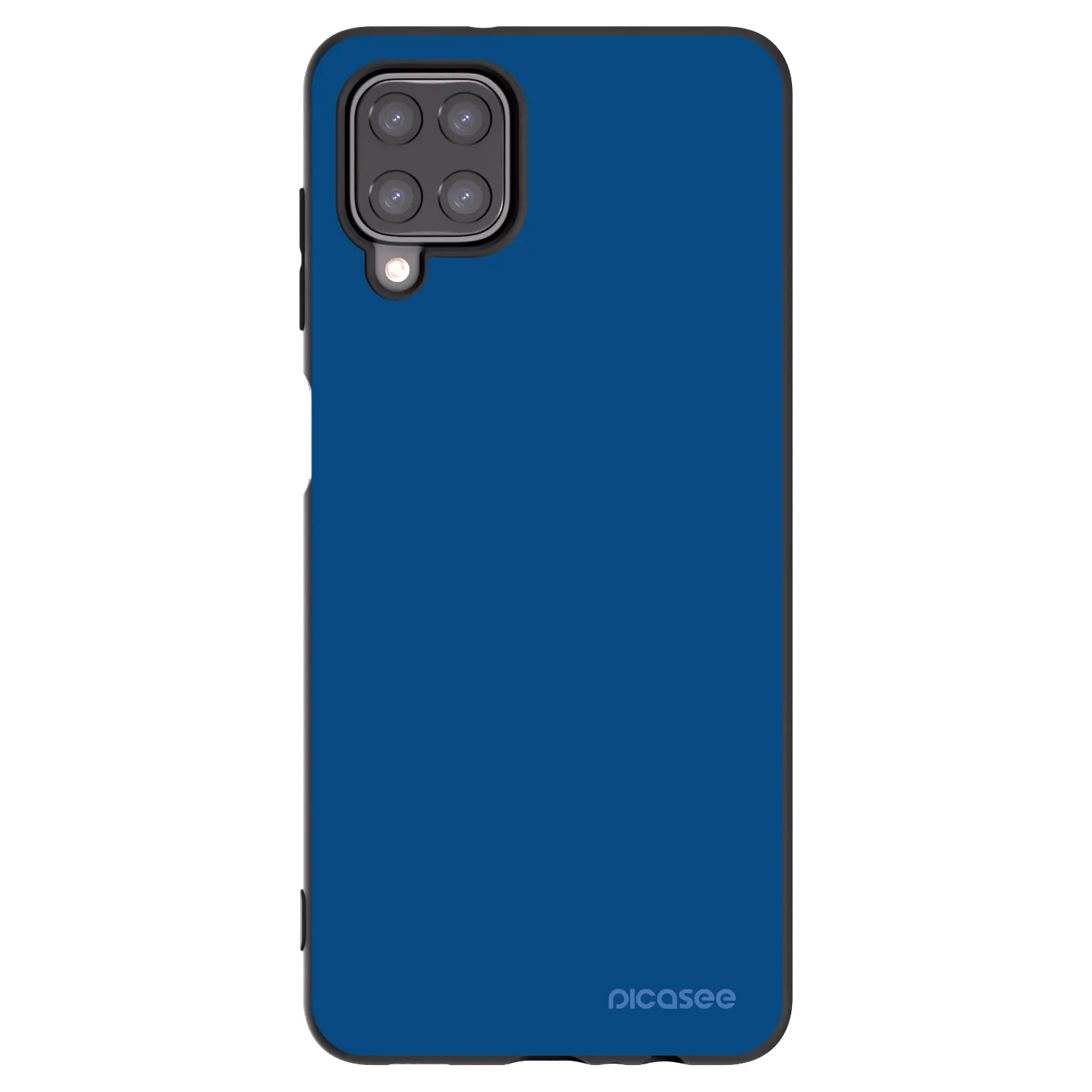 Picasee Samsung Galaxy A12 A125F Hülle - Schwarzes Silikon - Navy Blue