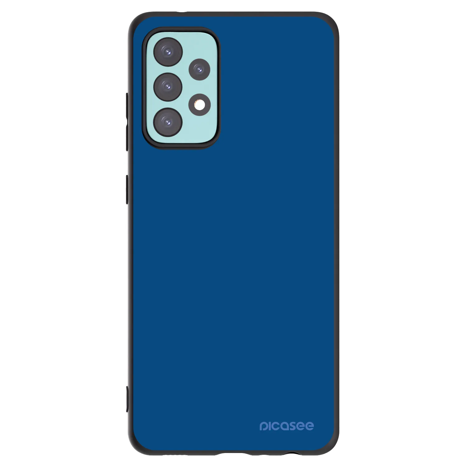 Picasee Samsung Galaxy A72 A725F Hülle - Schwarzes Silikon - Navy Blue