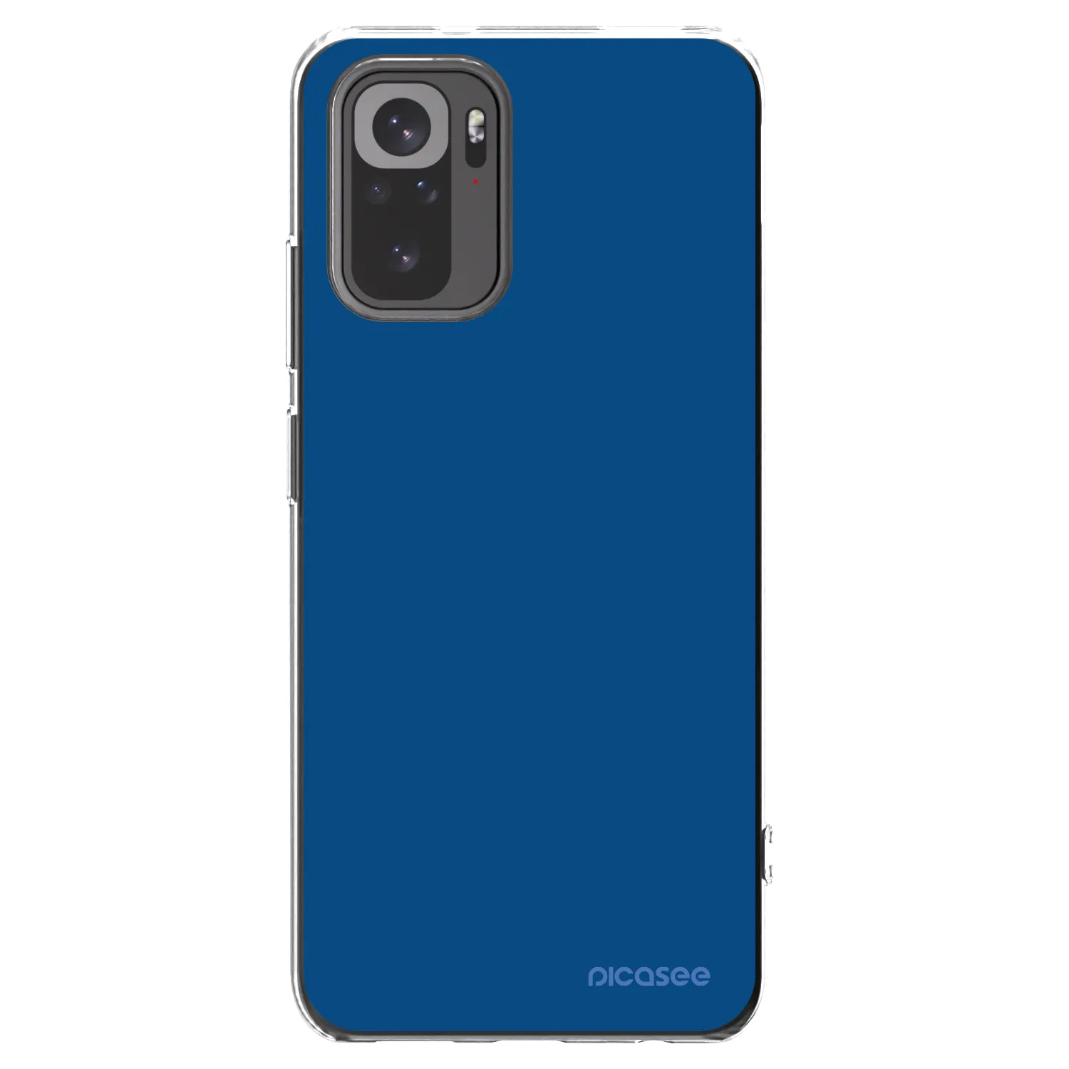 Picasee Xiaomi Redmi Note 10S Hülle - Transparentes Silikon - Navy Blue