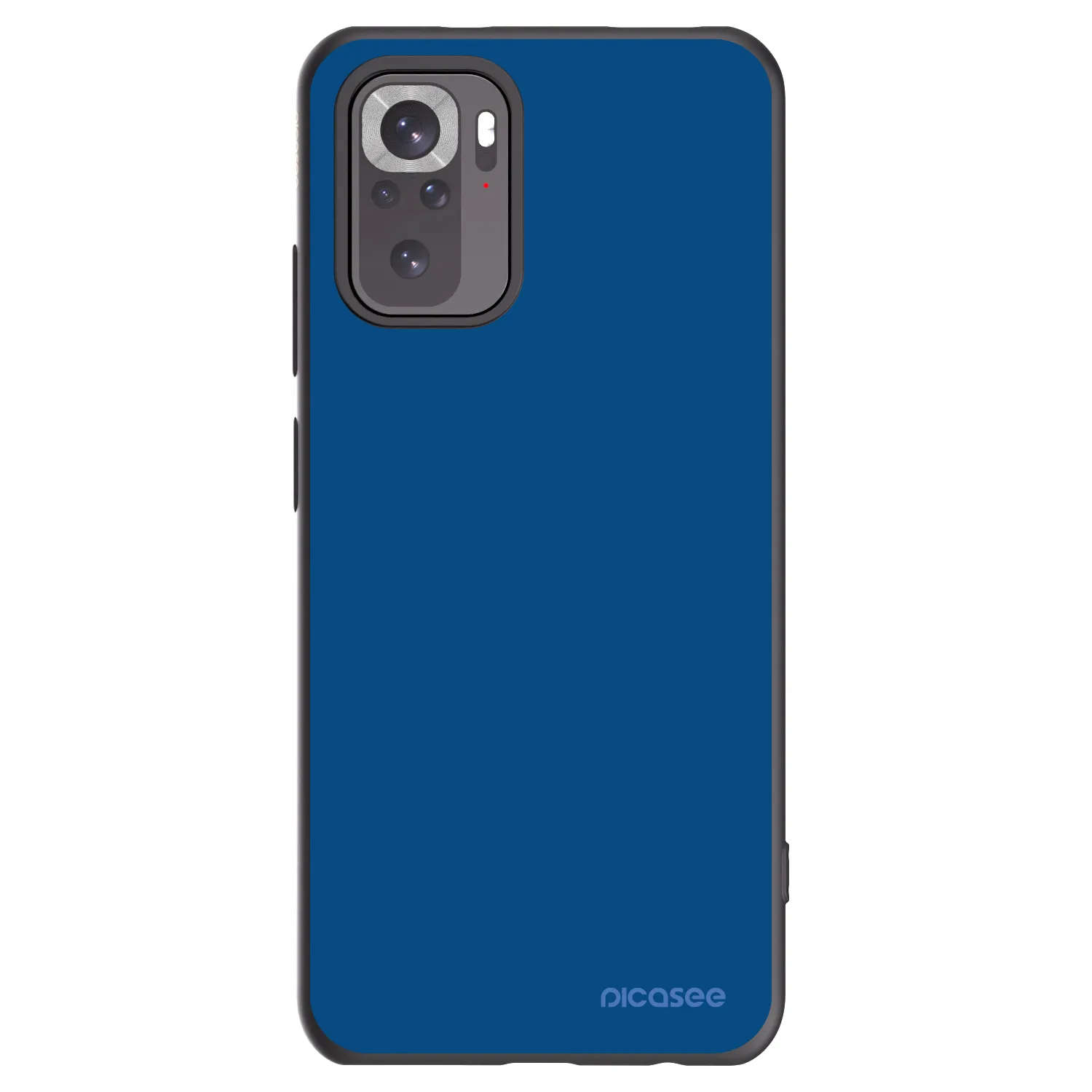 Picasee Xiaomi Redmi Note 10S Hülle - Schwarzes Silikon - Navy Blue
