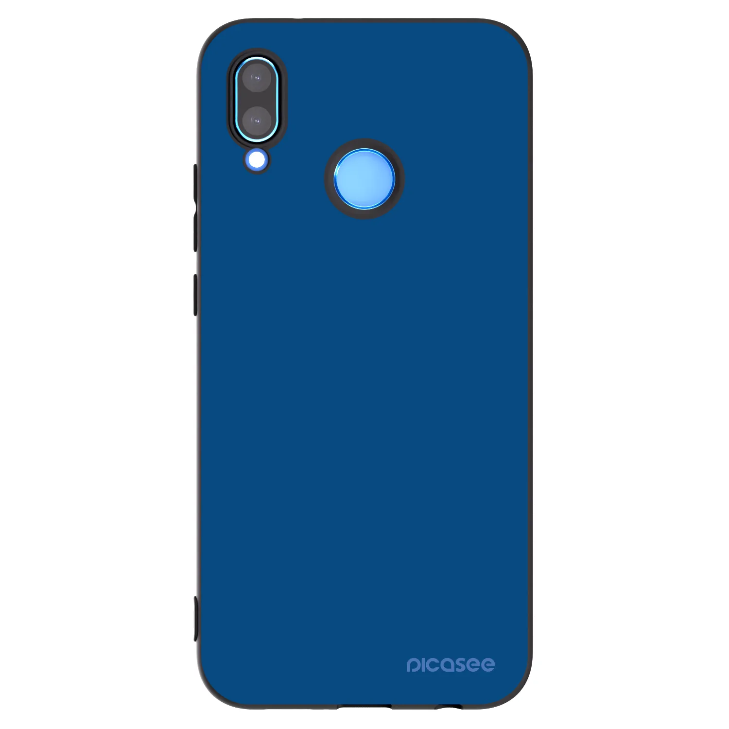 Picasee Huawei P20 Lite Hülle - Schwarzes Silikon - Navy Blue