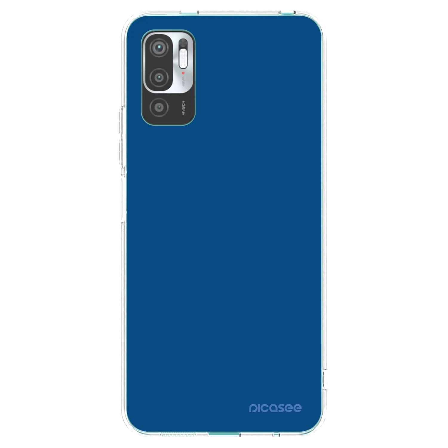 Picasee Xiaomi Redmi Note 10 5G Hülle - Transparentes Silikon - Navy Blue