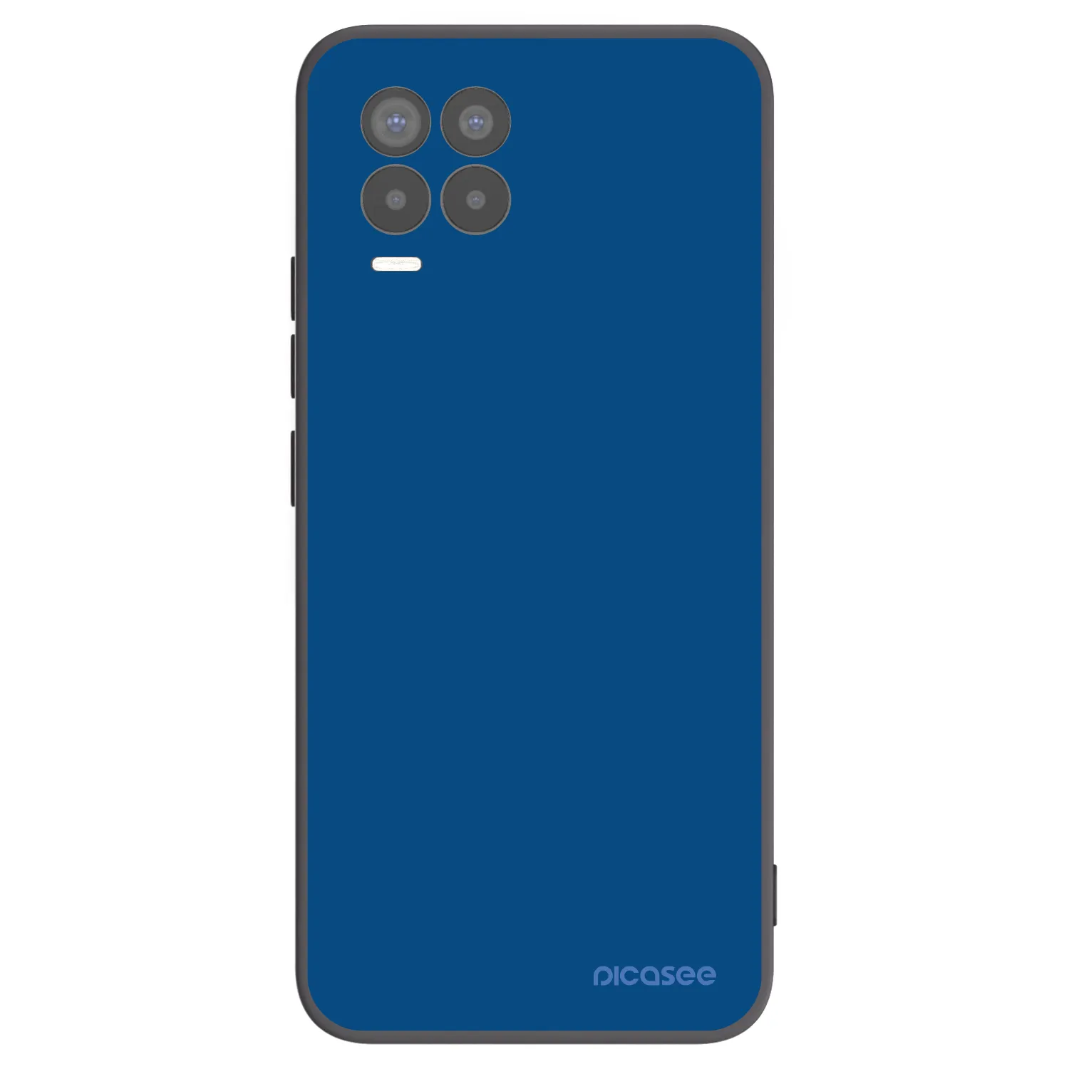 Picasee Realme 8 4G Hülle - Schwarzes Silikon - Navy Blue