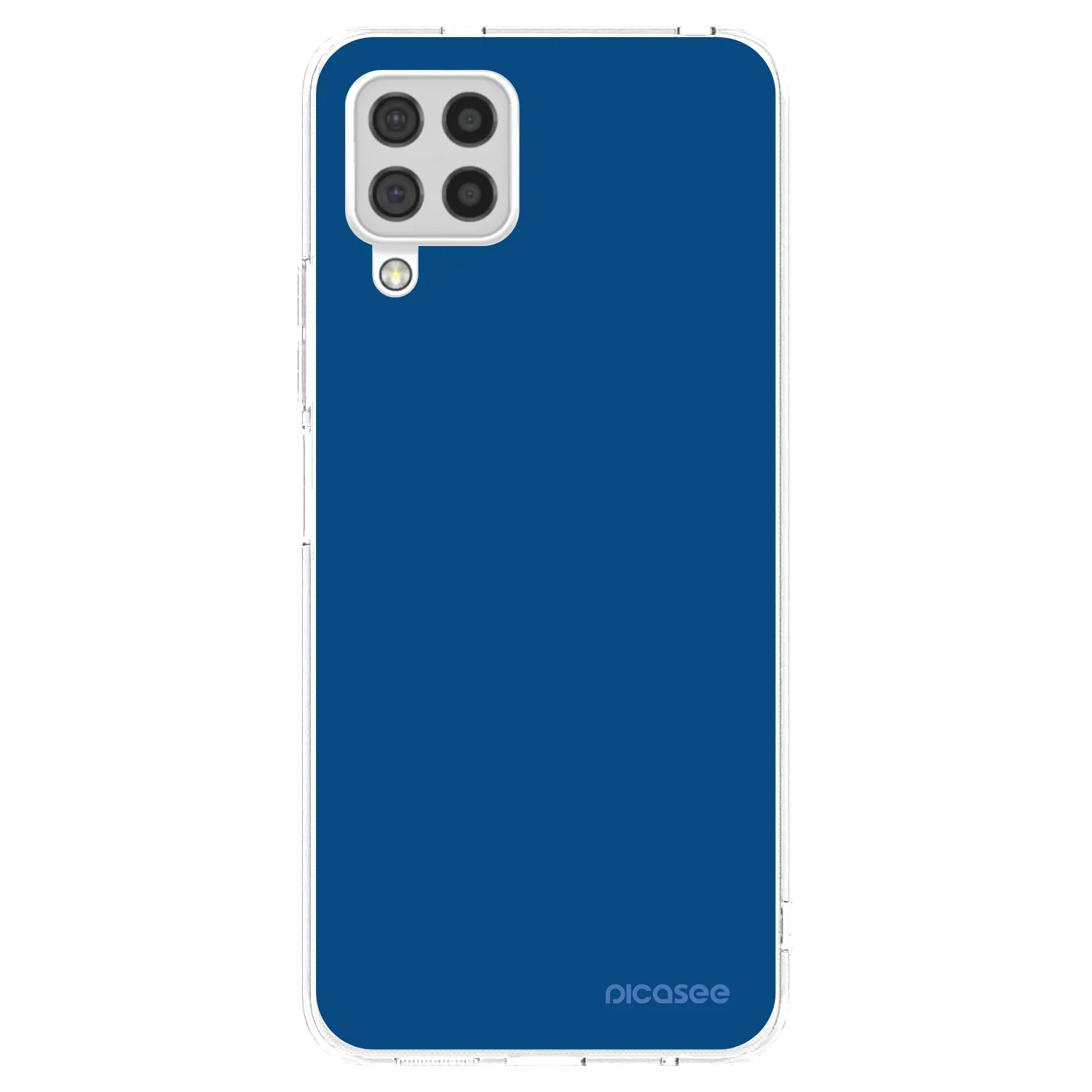 Picasee Samsung Galaxy A22 A225F 4G Hülle - Transparentes Silikon - Navy Blue