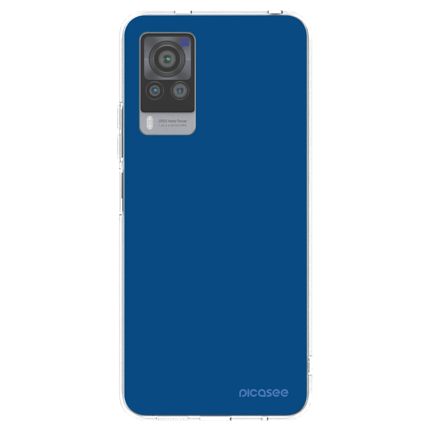 Picasee Vivo X60 Pro 5G Hülle - Transparentes Silikon - Navy Blue