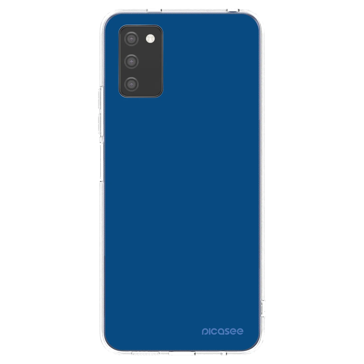 Picasee Samsung Galaxy A03s A037G Hülle - Transparentes Silikon - Navy Blue