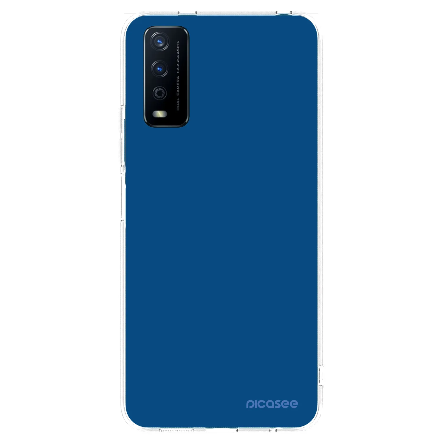 Picasee Vivo Y11s Hülle - Transparentes Silikon - Navy Blue