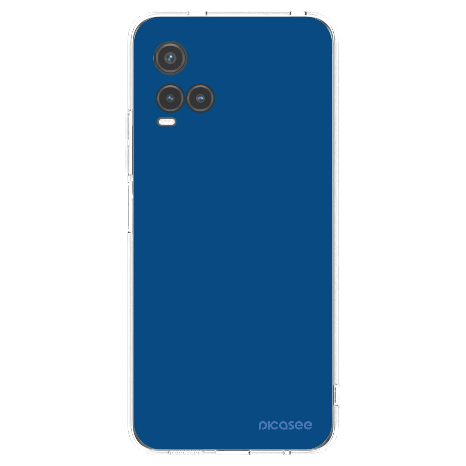 Picasee Vivo Y33s Hülle - Transparentes Silikon - Navy Blue