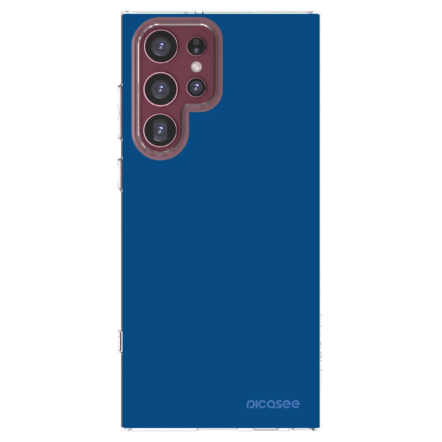 Picasee Samsung Galaxy S22 Ultra 5G Hülle - Transparentes Silikon - Navy Blue