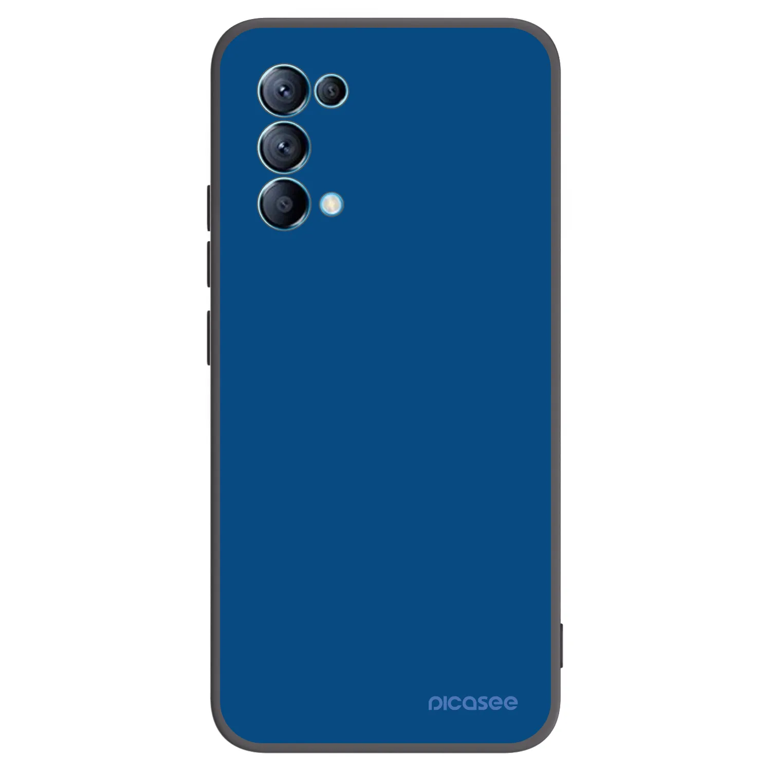 Picasee OPPO A16s Hülle - Schwarzes Silikon - Navy Blue