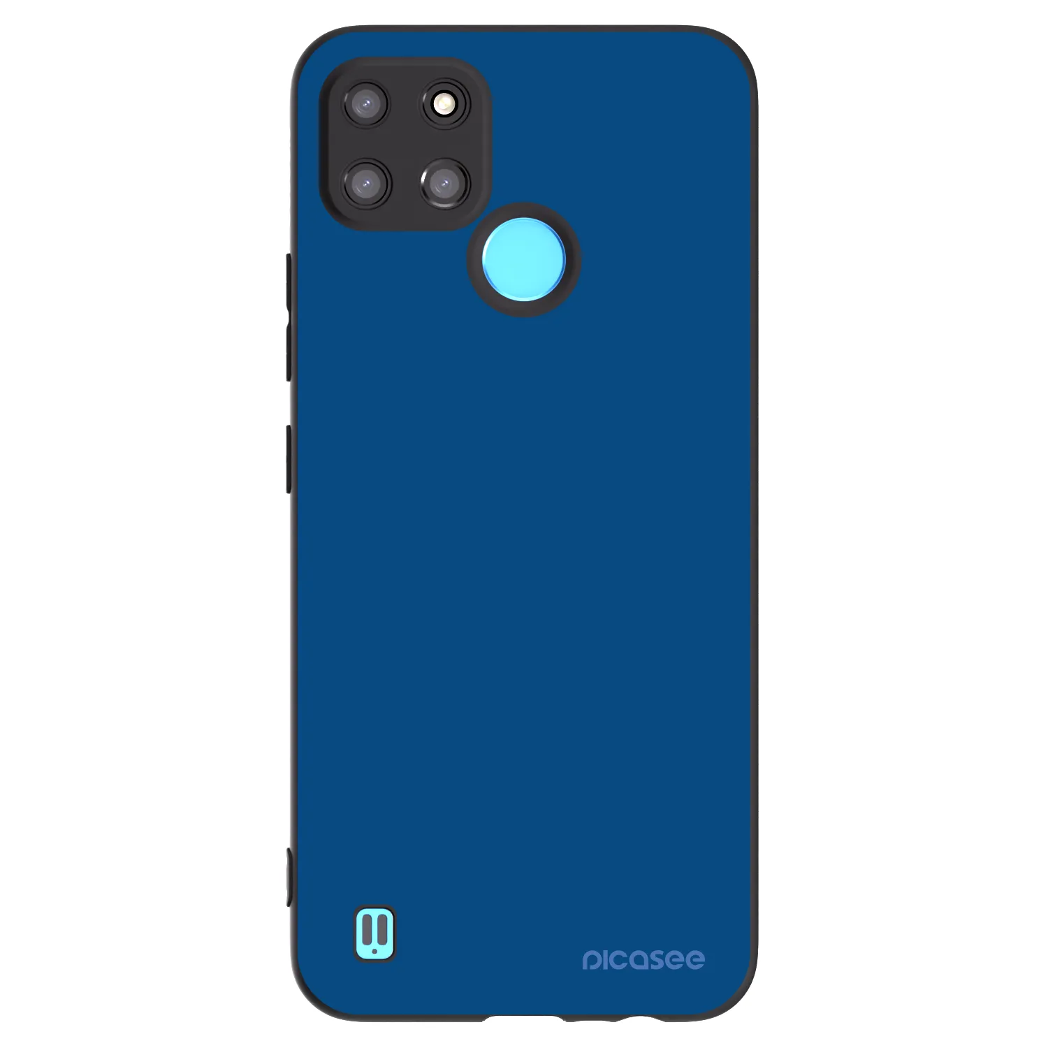Picasee Realme C21Y Hülle - Schwarzes Silikon - Navy Blue