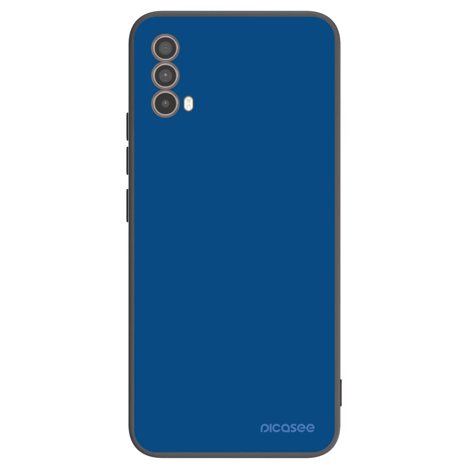 Picasee Motorola Moto E40 Hülle - Schwarzes Silikon - Navy Blue