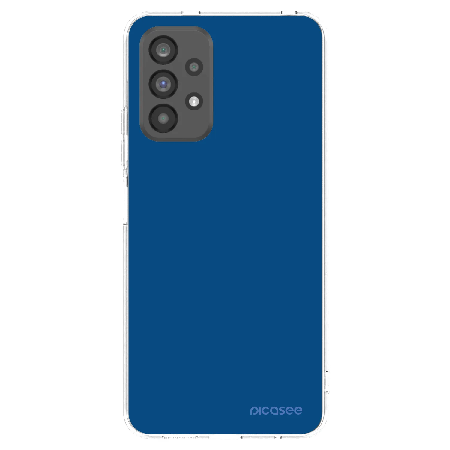 Picasee Samsung Galaxy A73 5G Hülle - Transparentes Silikon - Navy Blue
