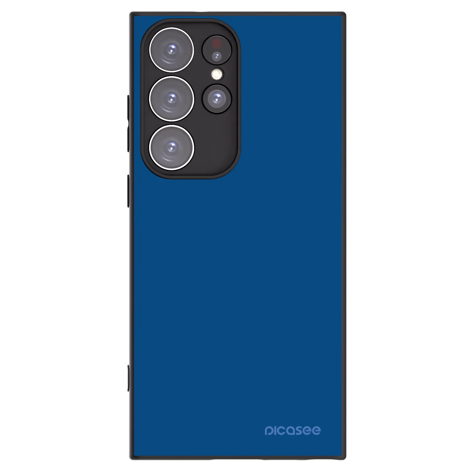 Picasee Samsung Galaxy S23 Ultra 5G Hülle - Schwarzes Silikon - Navy Blue