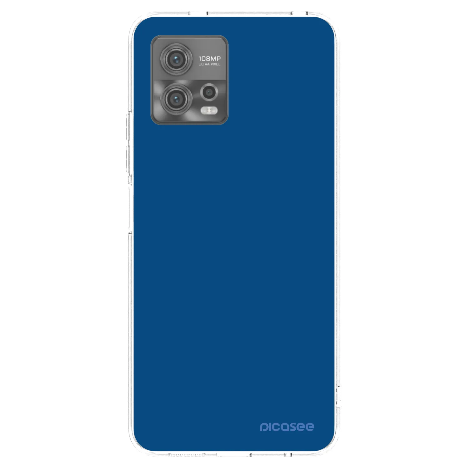 Picasee Motorola Moto G72 Hülle - Transparentes Silikon - Navy Blue