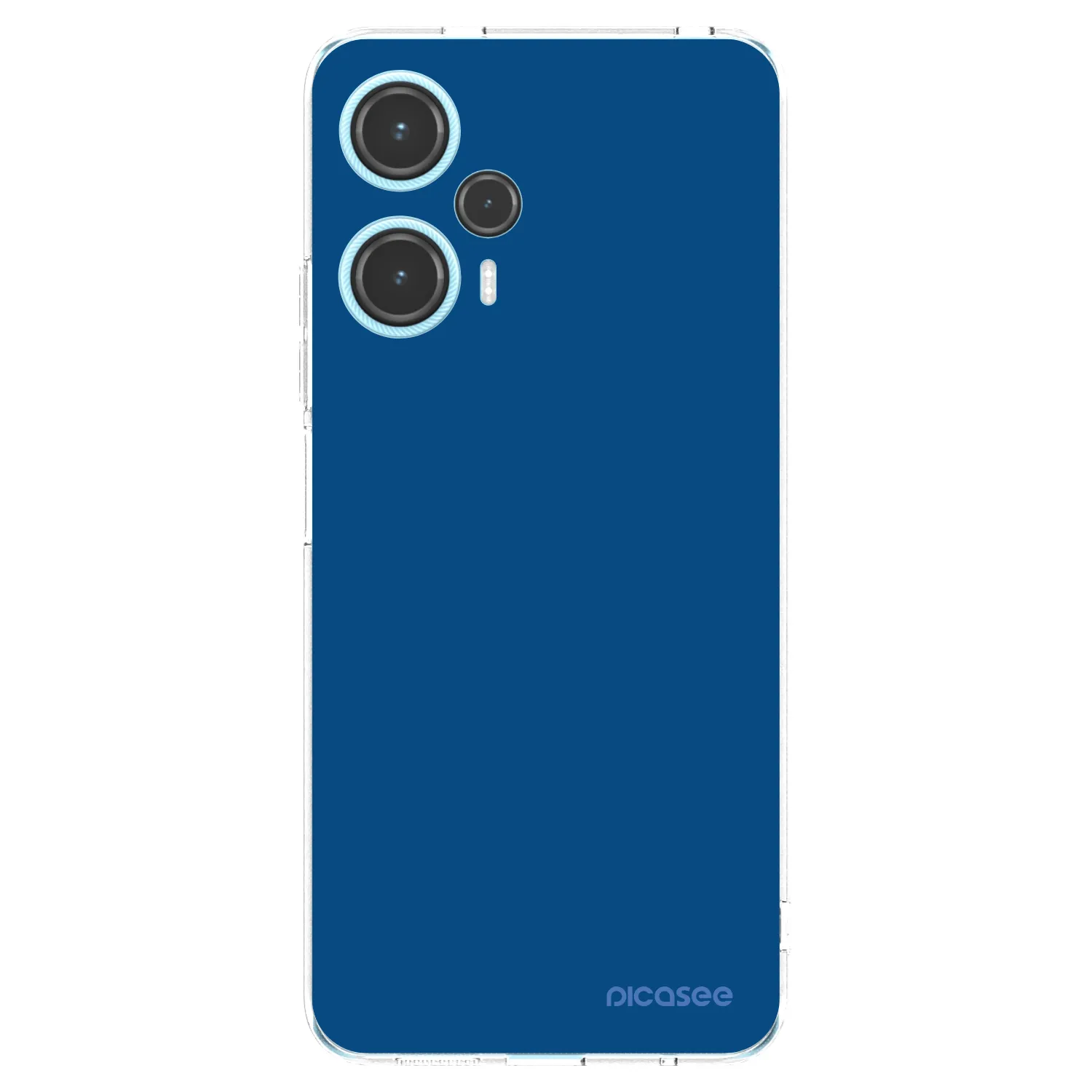 Picasee Xiaomi Poco F5 Hülle - Transparentes Silikon - Navy Blue