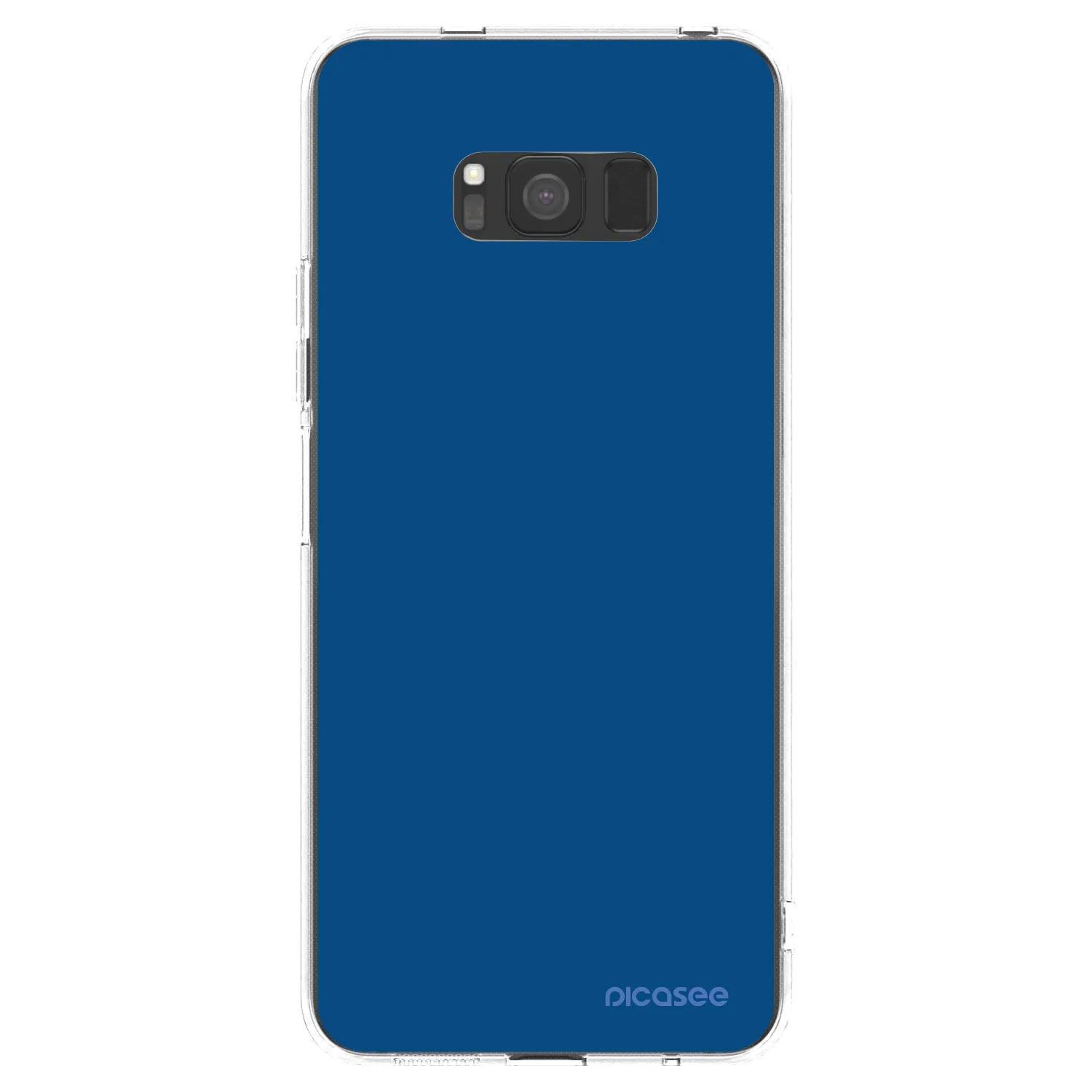 Picasee Samsung Galaxy S8 G950F Hülle - Transparentes Silikon - Navy Blue