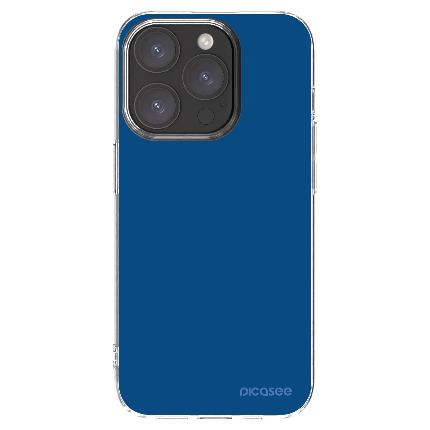 Picasee Apple iPhone 15 Pro Hülle - Transparentes Silikon - Navy Blue