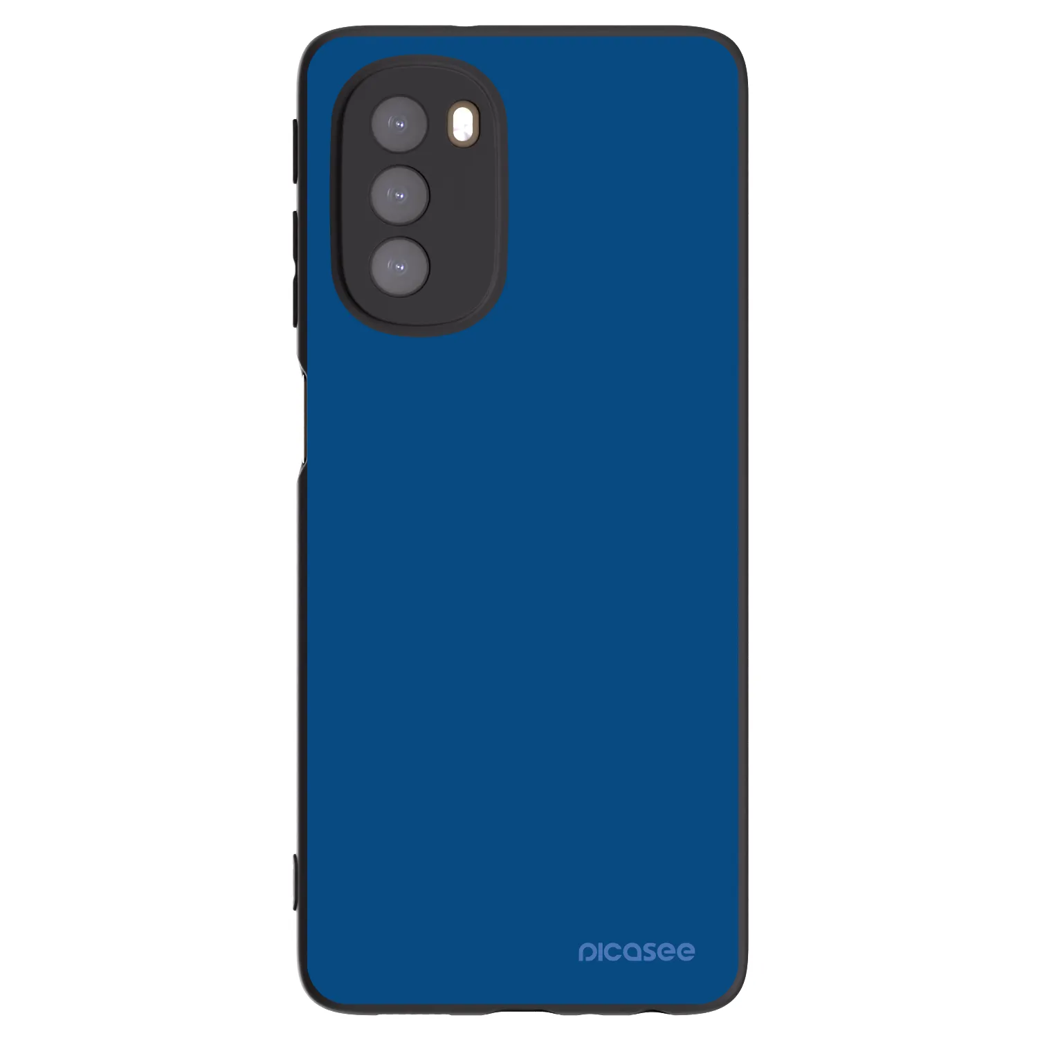 Picasee Motorola Moto G51 Hülle - Schwarzes Silikon - Navy Blue