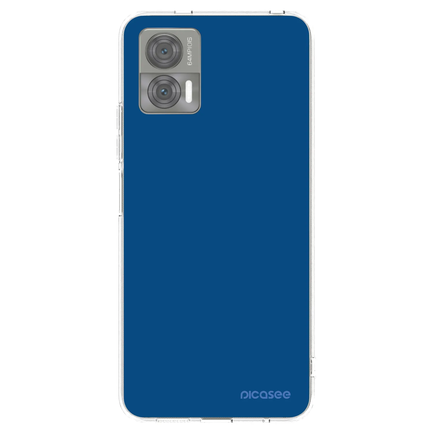 Picasee Motorola Edge 30 Neo Hülle - Transparentes Silikon - Navy Blue