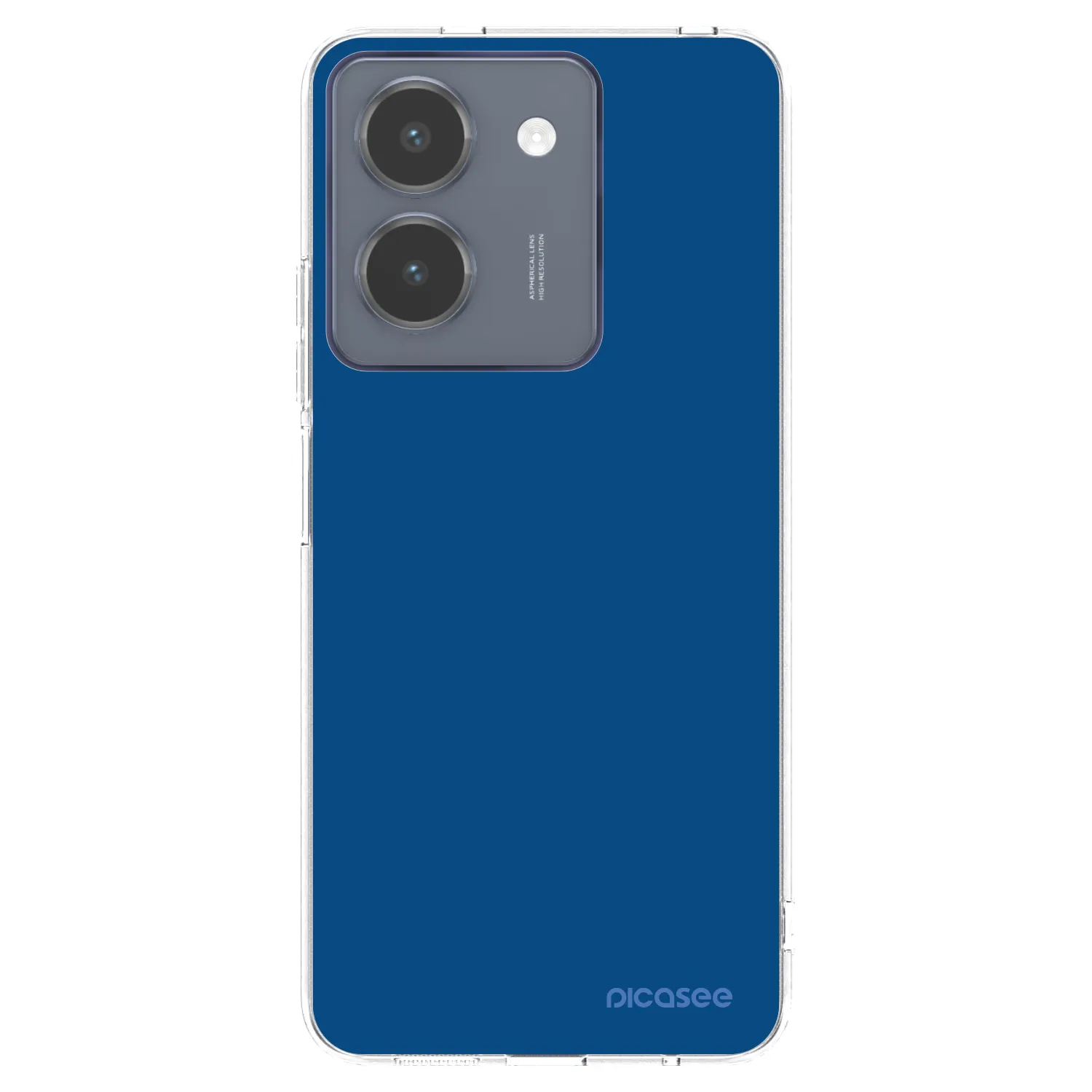 Picasee Vivo Y36 4G Hülle - Transparentes Silikon - Navy Blue