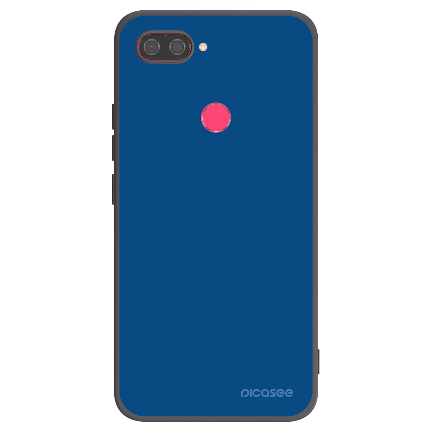 Picasee Xiaomi Mi 8 Lite Hülle - Schwarzes Silikon - Navy Blue