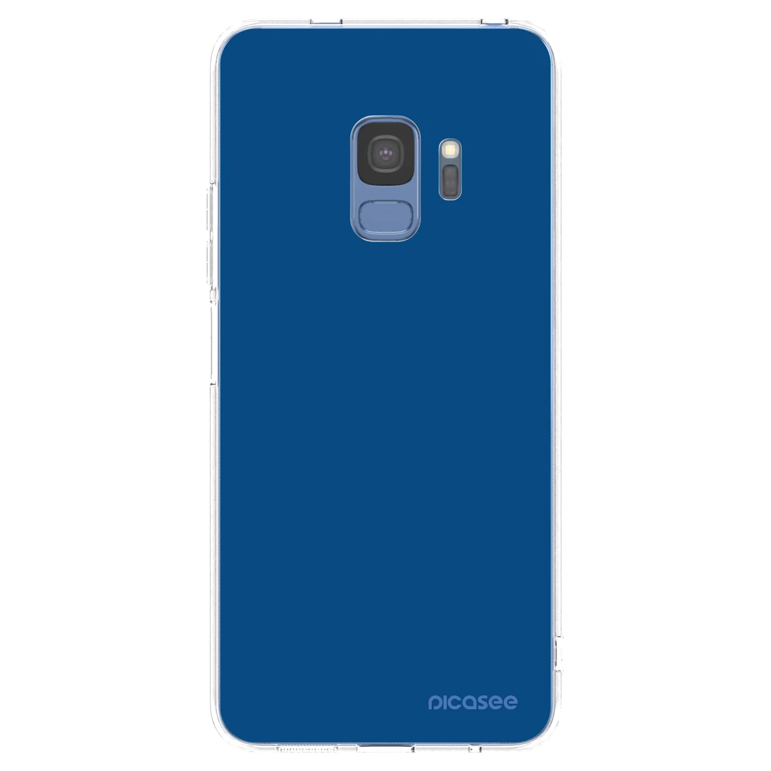 Picasee Samsung Galaxy S9 G960F Hülle - Transparentes Silikon - Navy Blue