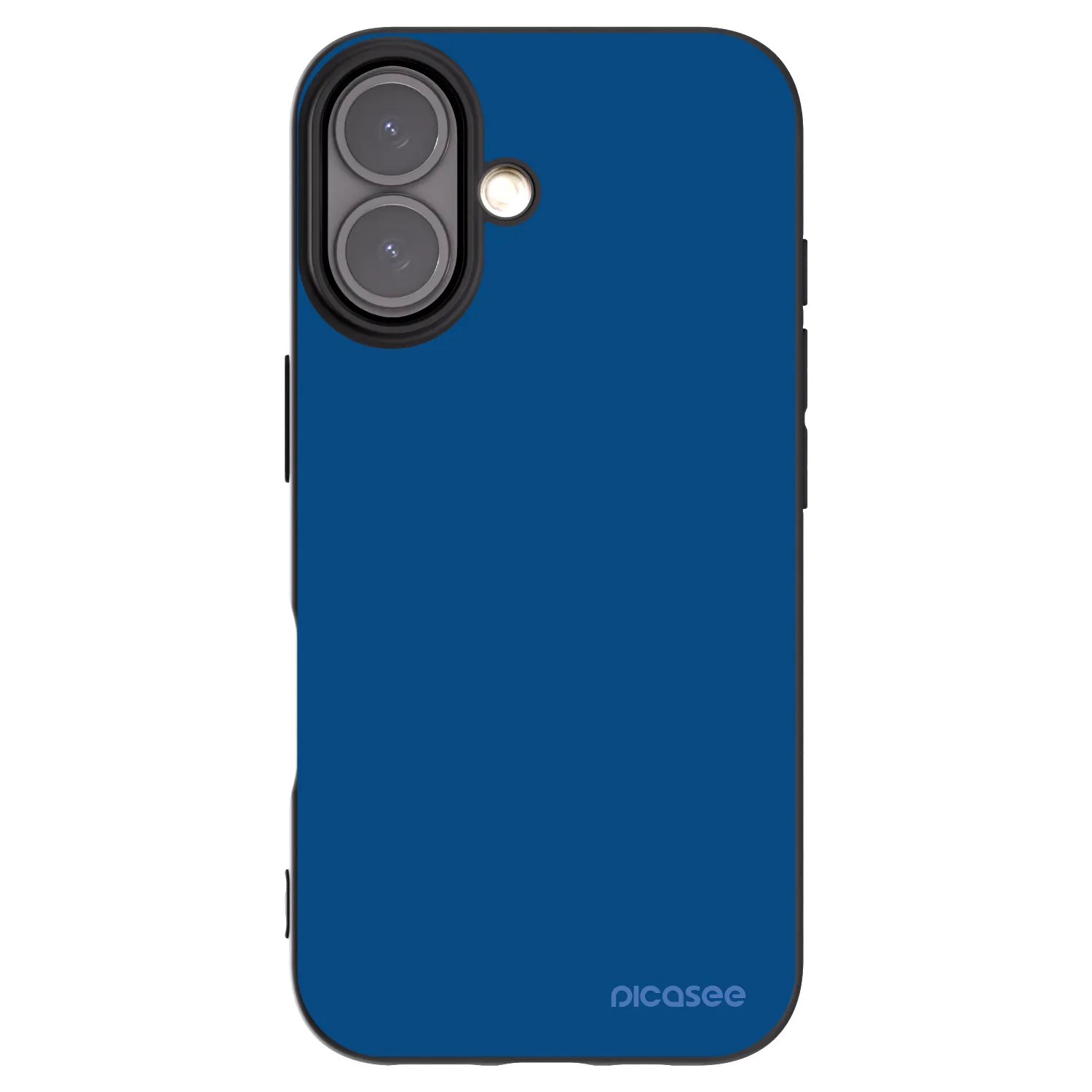 Picasee Apple iPhone 16 Hülle - Schwarzes Silikon - Navy Blue