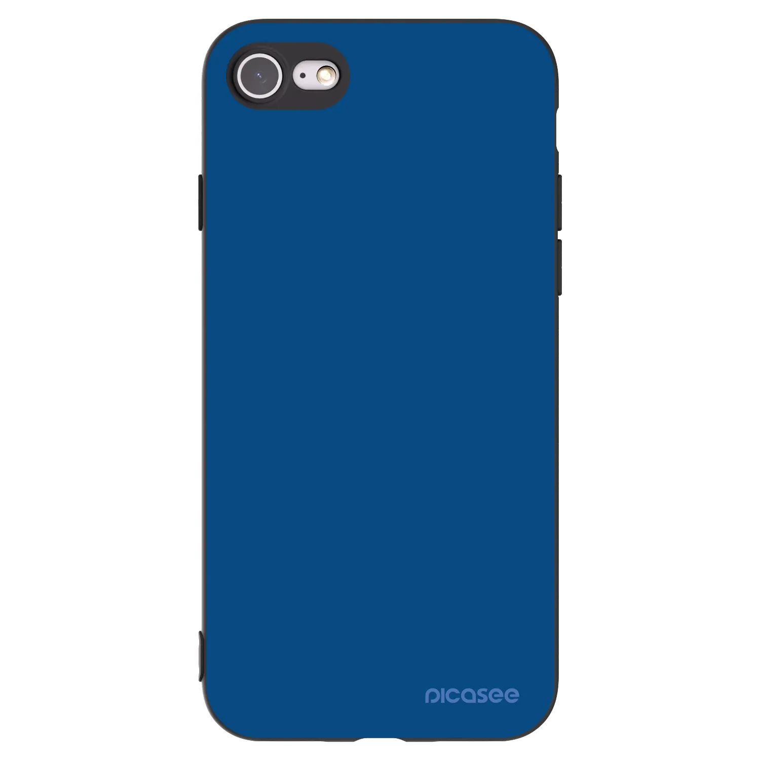 Picasee Apple iPhone 8 Hülle - Schwarzes Silikon - Navy Blue