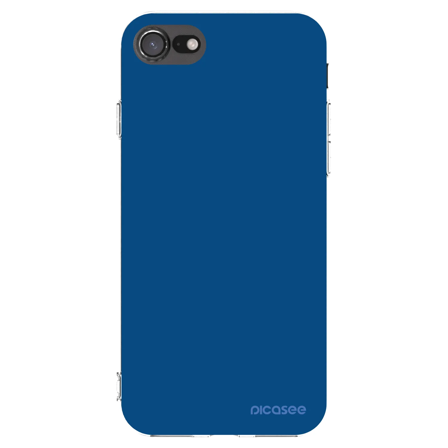Picasee Apple iPhone 7 Hülle - Transparentes Silikon - Navy Blue