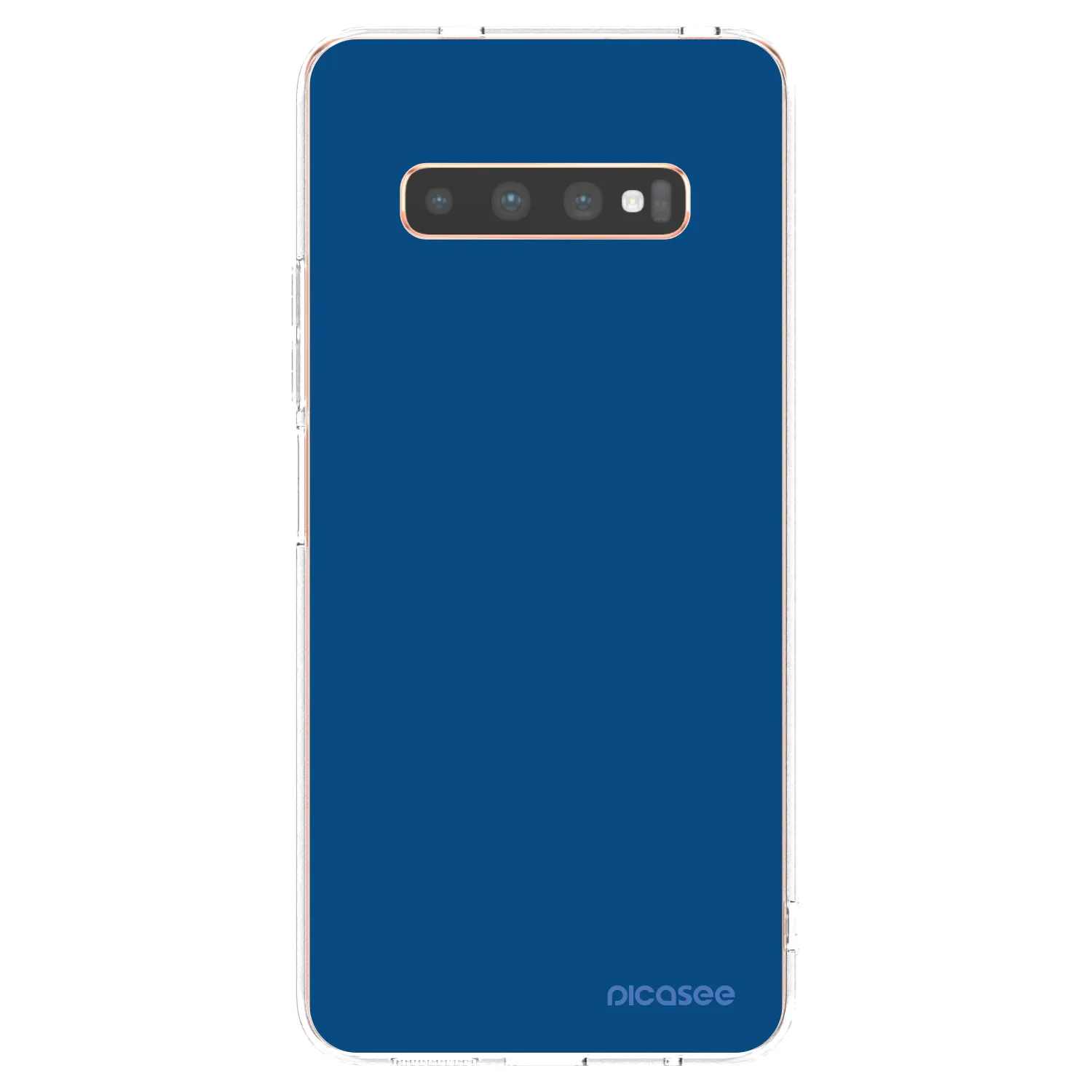 Picasee Samsung Galaxy S10 Plus G975 Hülle - Transparentes Silikon - Navy Blue