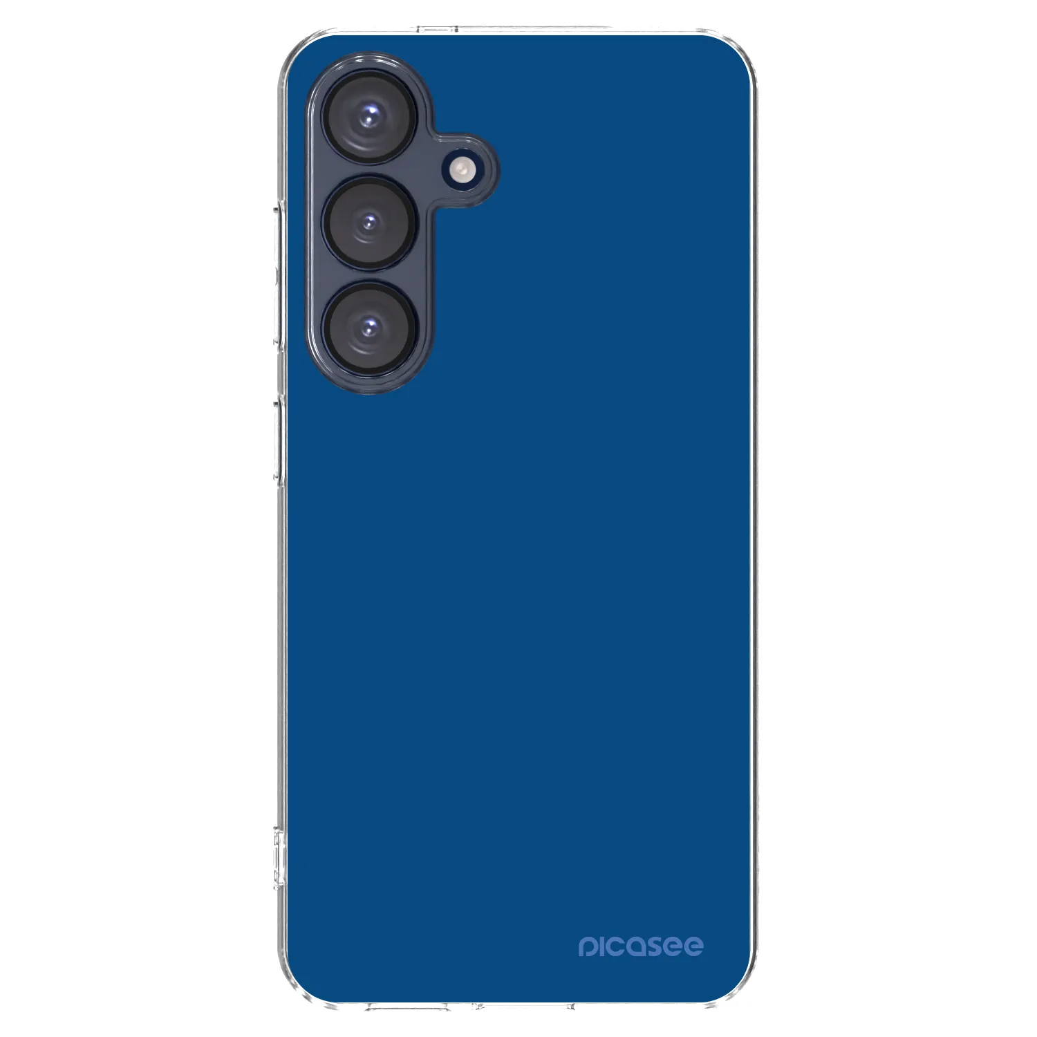 Picasee Samsung Galaxy S25 5G Hülle - Transparentes Silikon - Navy Blue