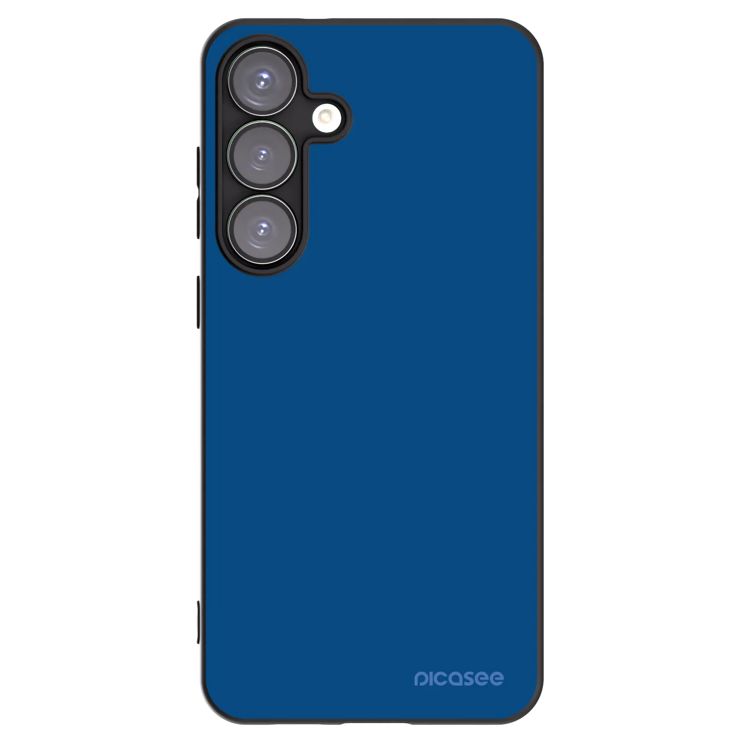 Picasee Samsung Galaxy S25+ 5G Hülle - Schwarzes Silikon - Navy Blue