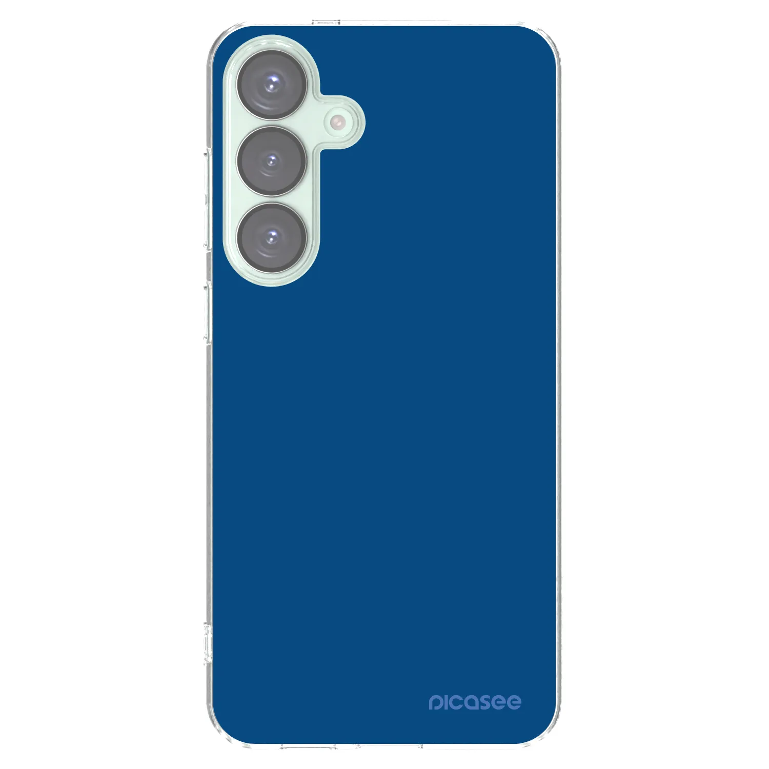 Picasee Samsung Galaxy S25+ 5G Hülle - Transparentes Silikon - Navy Blue