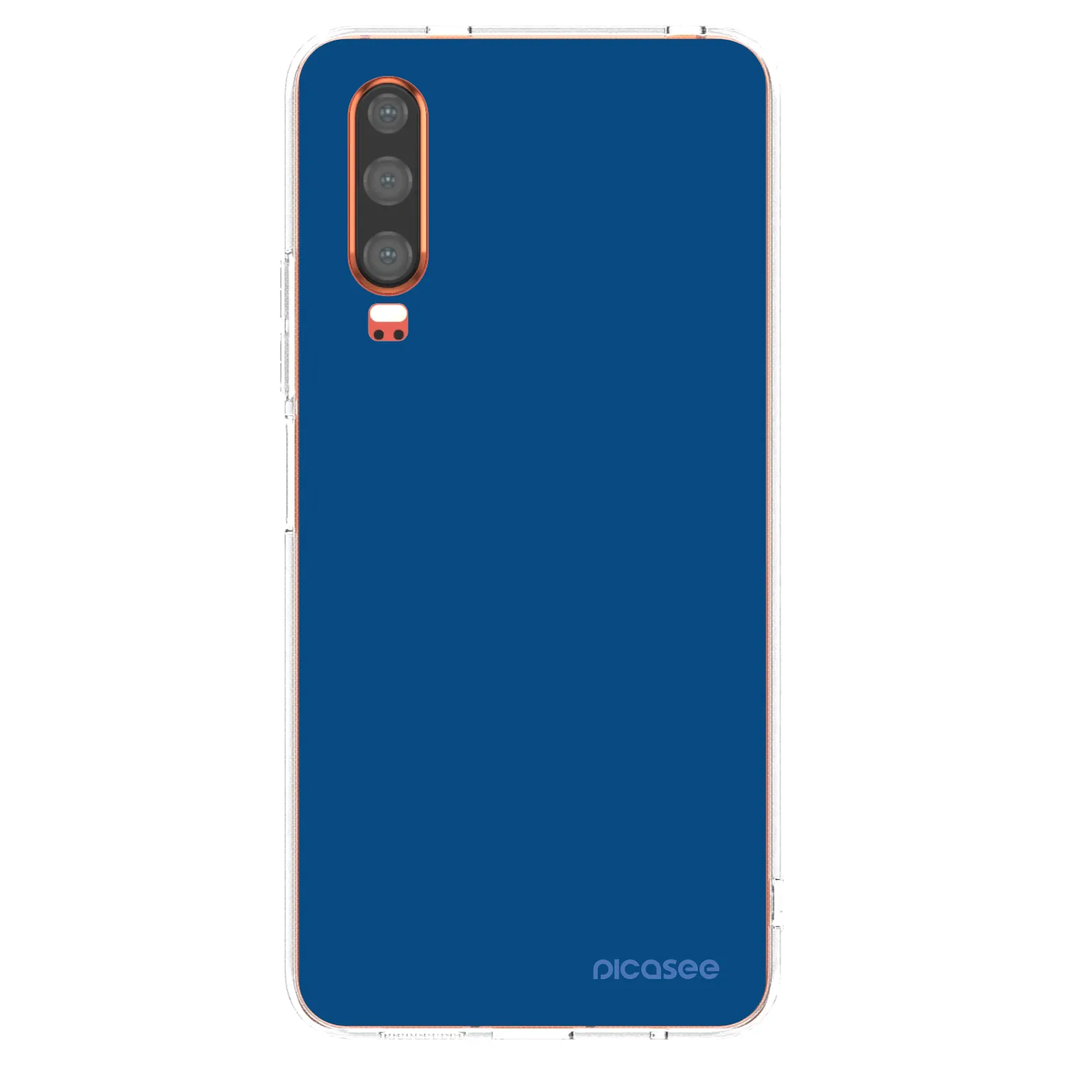 Picasee Huawei P30 Hülle - Transparentes Silikon - Navy Blue