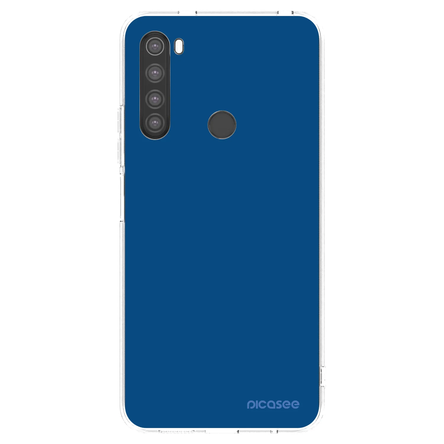 Picasee Xiaomi Redmi Note 8 Hülle - Transparentes Silikon - Navy Blue
