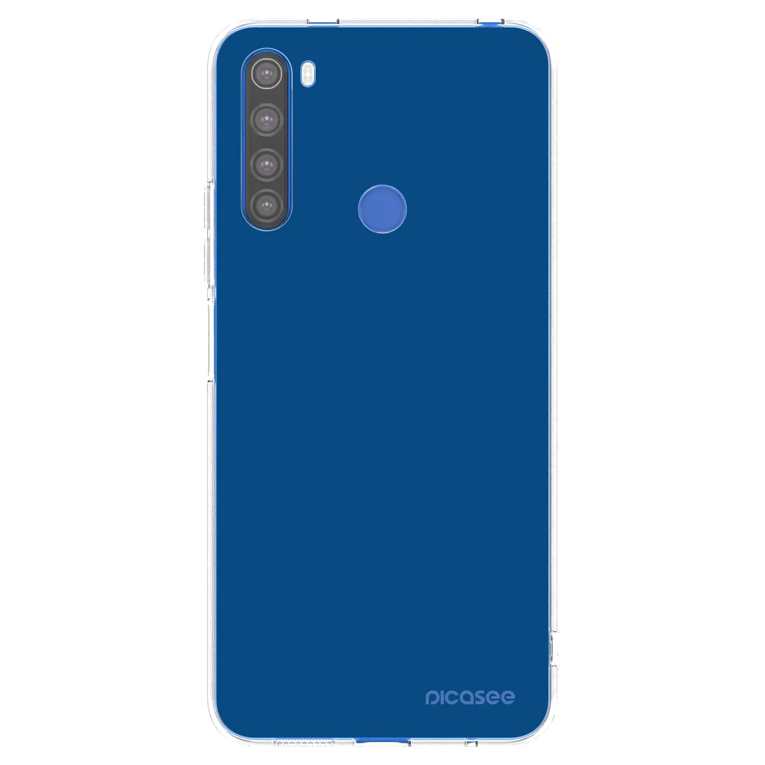 Picasee Xiaomi Redmi Note 8T Hülle - Transparentes Silikon - Navy Blue