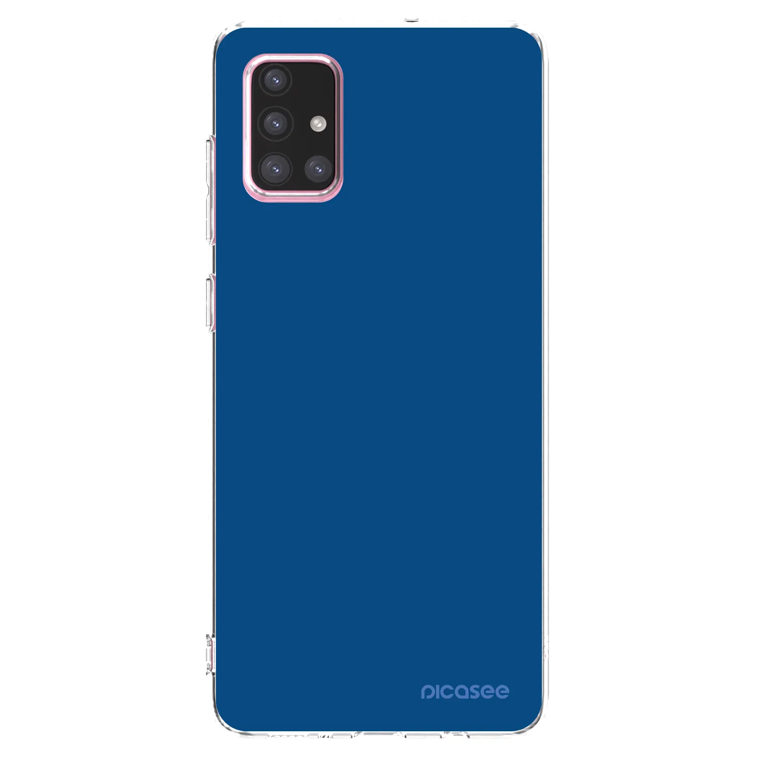 Picasee Samsung Galaxy A71 A715F Hülle - Transparentes Silikon - Navy Blue