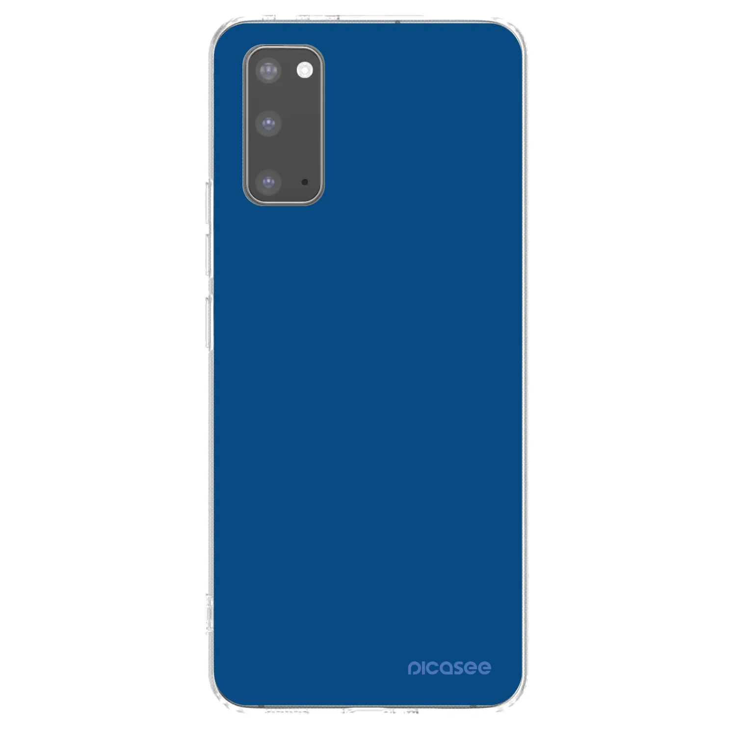 Picasee Samsung Galaxy S20 G980F Hülle - Transparentes Silikon - Navy Blue