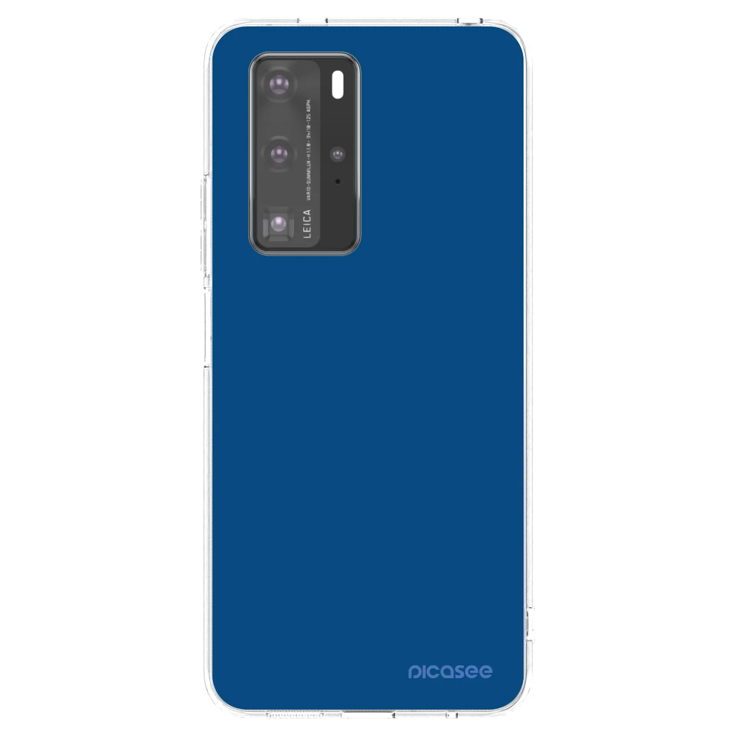 Picasee Huawei P40 Pro Hülle - Transparentes Silikon - Navy Blue