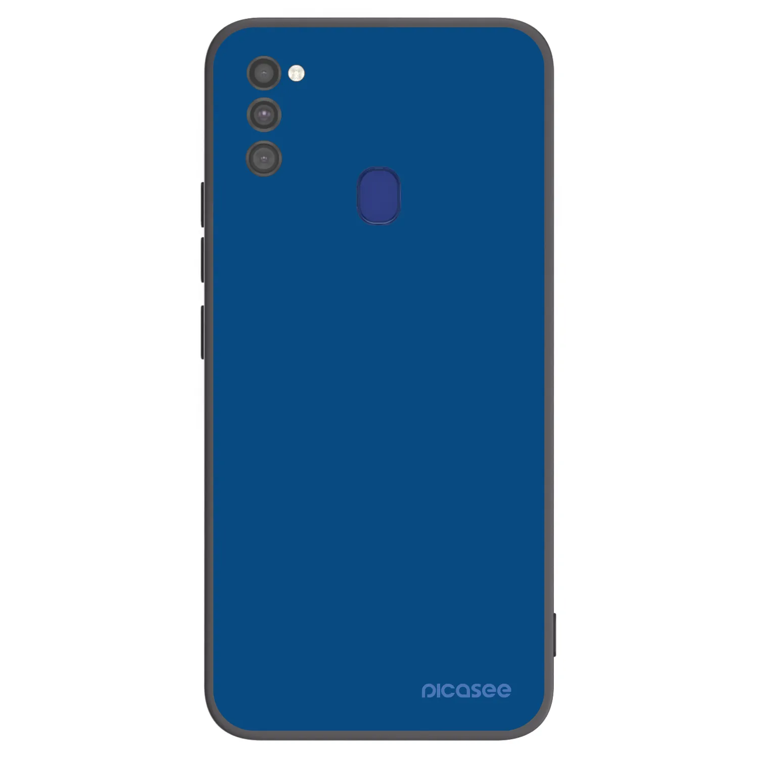 Picasee Samsung Galaxy M21 M215F Hülle - Schwarzes Silikon - Navy Blue
