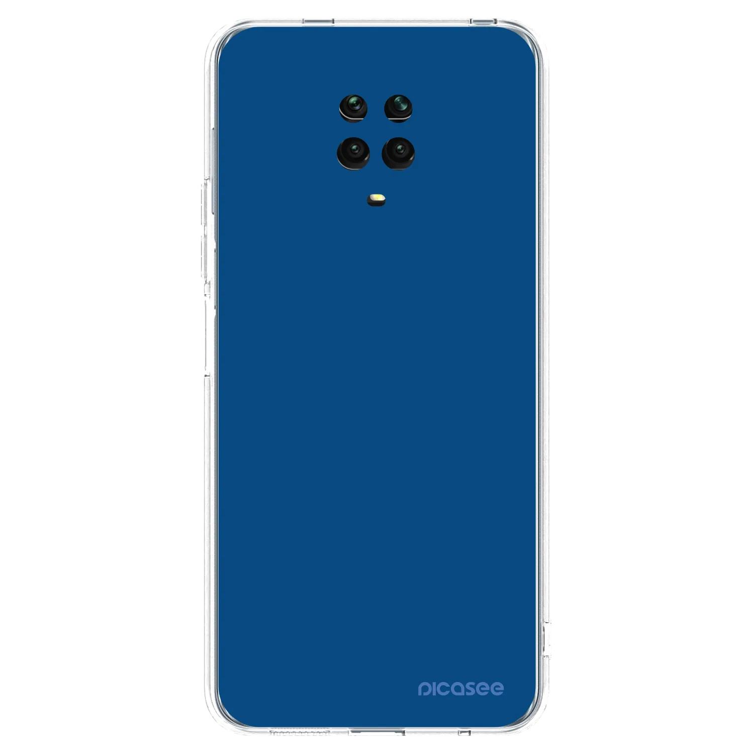 Picasee Xiaomi Redmi Note 9S Hülle - Transparentes Silikon - Navy Blue