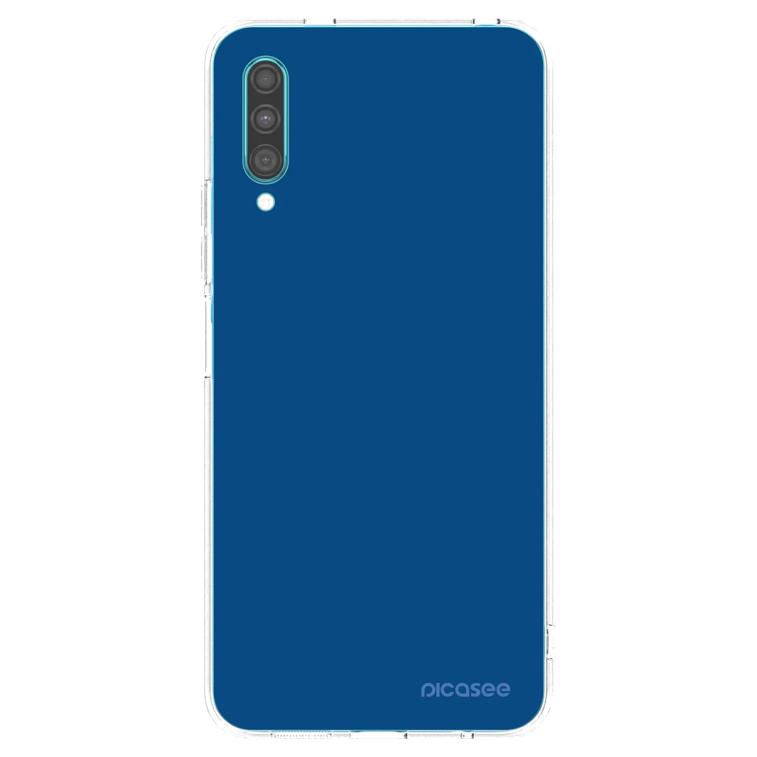 Picasee Samsung Galaxy A30s A307F Hülle - Transparentes Silikon - Navy Blue